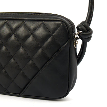 Chanel Shoulder Bag Cambon Pochette in Black, Leather — Alternate View 17
