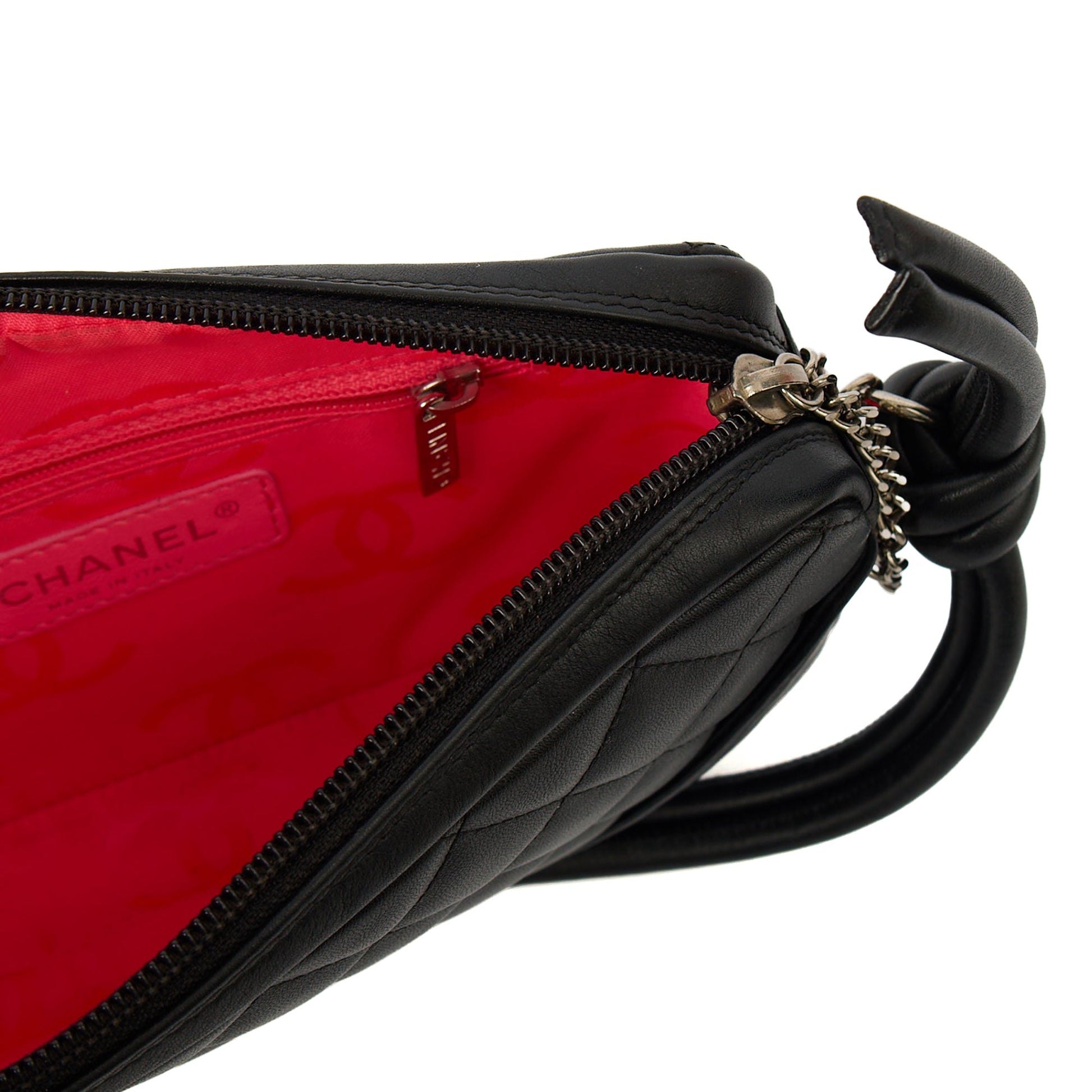 Chanel Shoulder Bag Cambon Pochette in Black, Leather — Alternate View 9