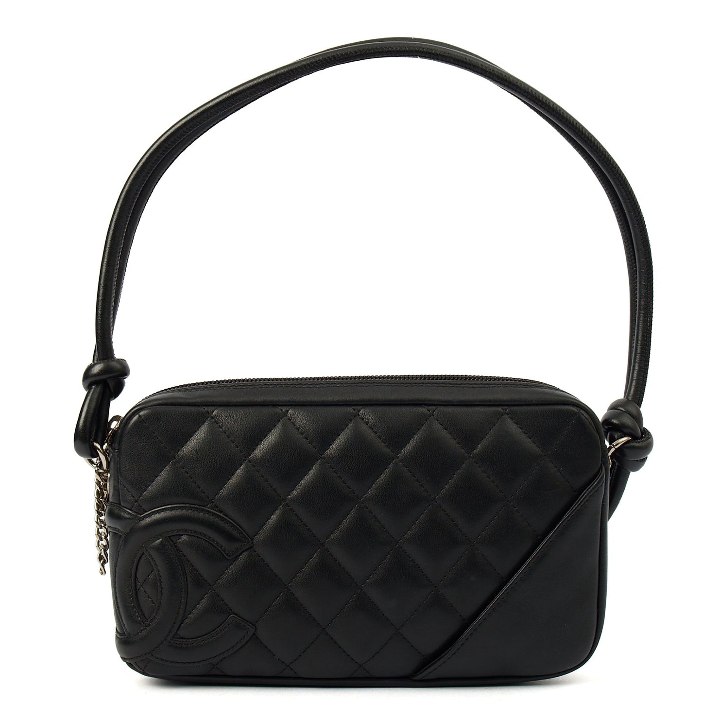 Chanel Shoulder Bag Cambon Pochette in Black, Leather — Alternate View 10