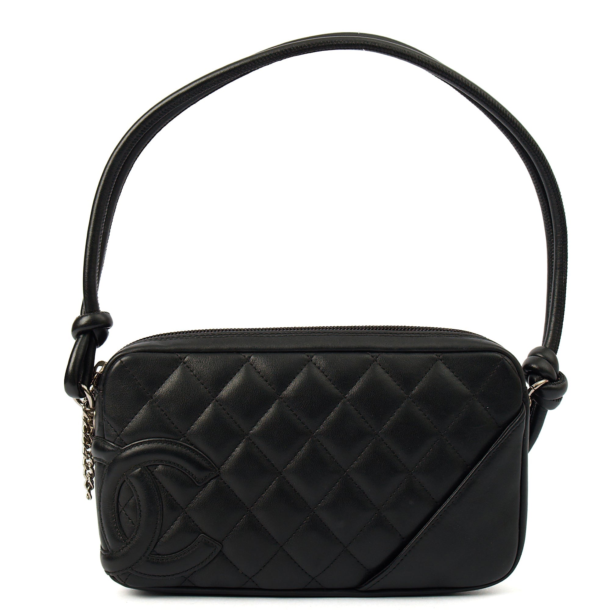 Chanel Shoulder Bag Cambon Pochette in Black, Leather — Alternate View 10