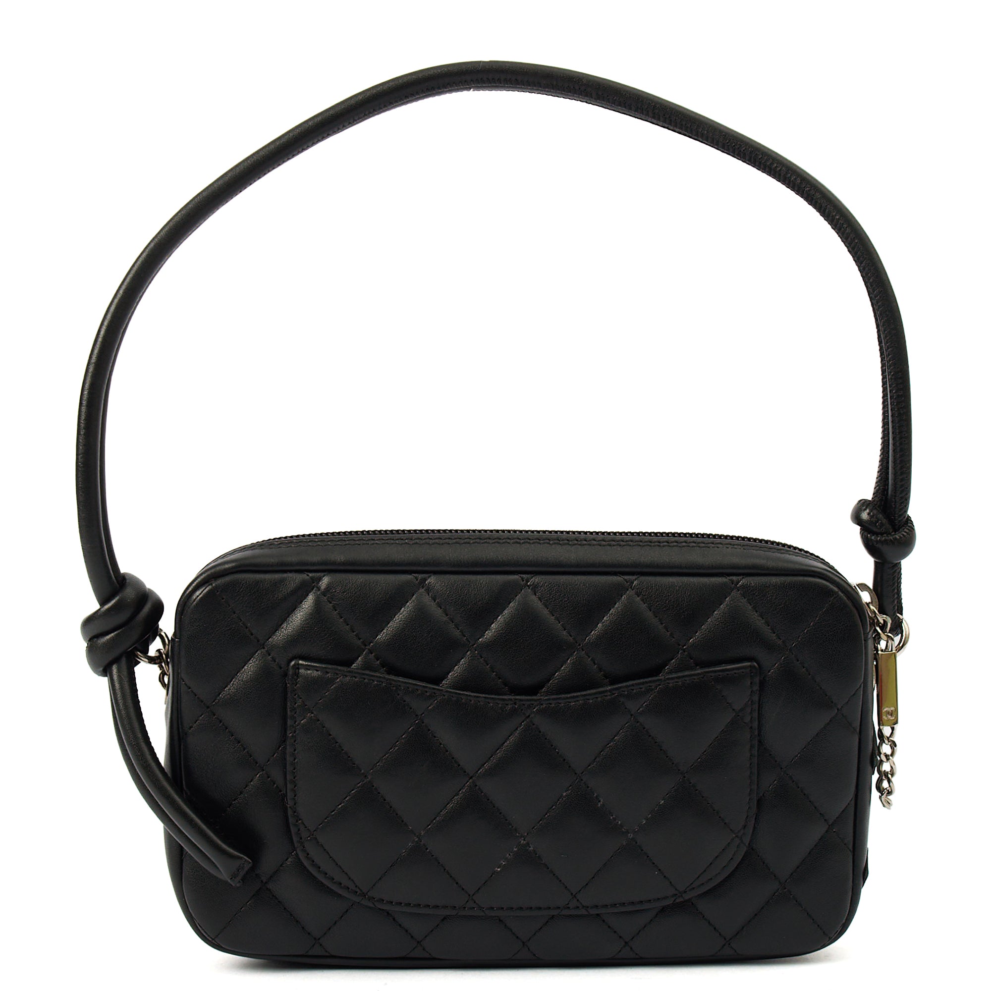Chanel Shoulder Bag Cambon Pochette in Black, Leather — Alternate View 13