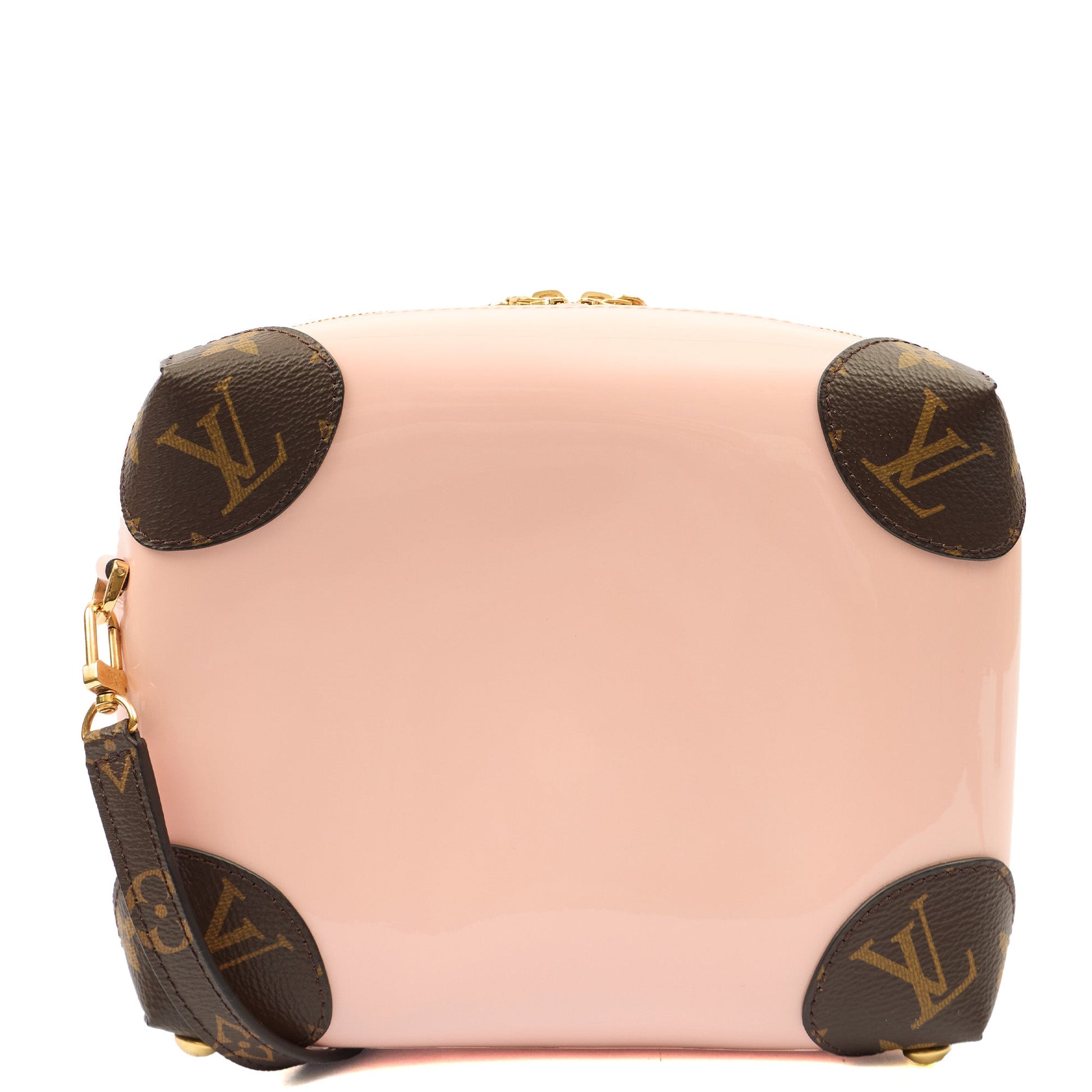 Louis Vuitton Shoulder Bag Venice  in Pink, Patent Leather — Back View