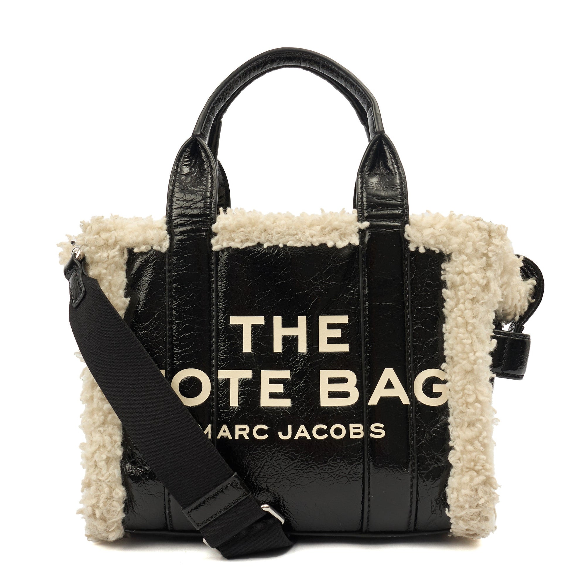 Marc Jacobs Tote The Tote Bag Nano in tonal black, Leather — Alternate View 15