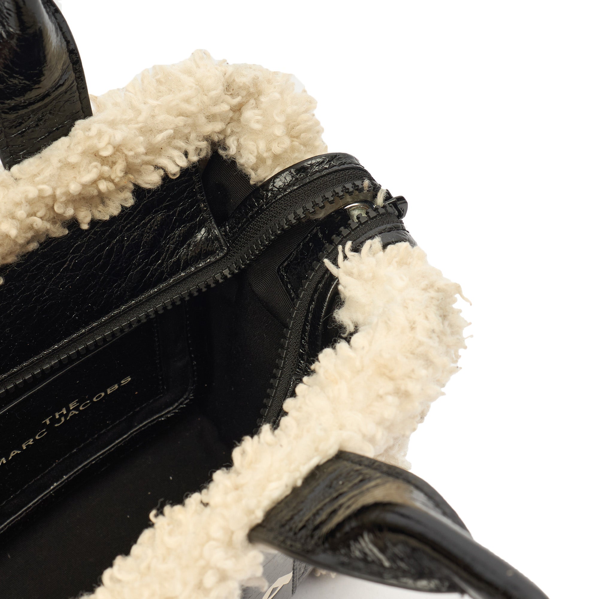 Marc Jacobs Tote The Tote Bag Nano in tonal black, Leather — Alternate View 21