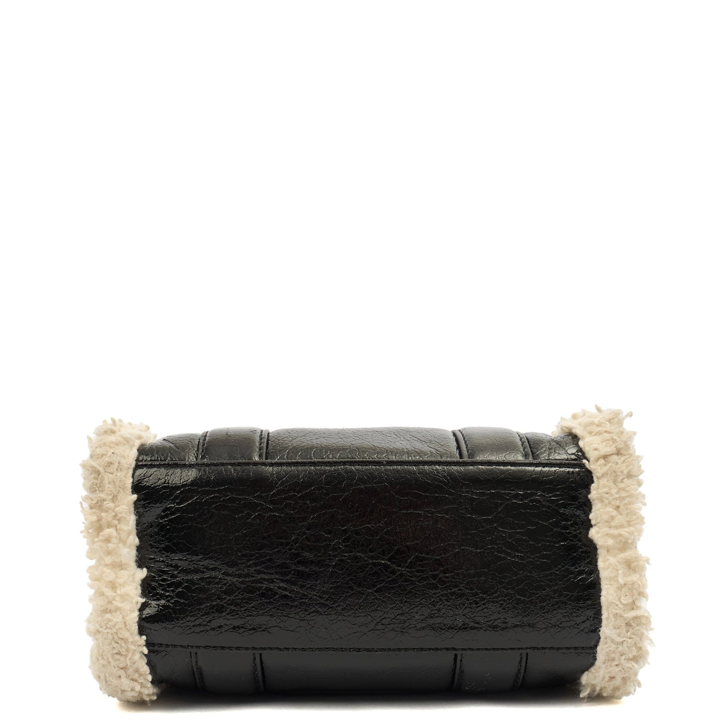 Marc Jacobs Tote The Tote Bag Nano in tonal black, Leather — Detail View