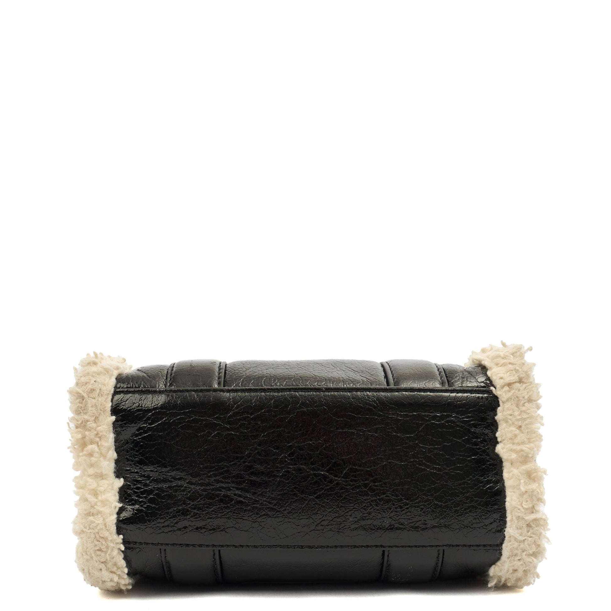 Marc Jacobs Tote The Tote Bag Nano in tonal black, Leather — Detail View