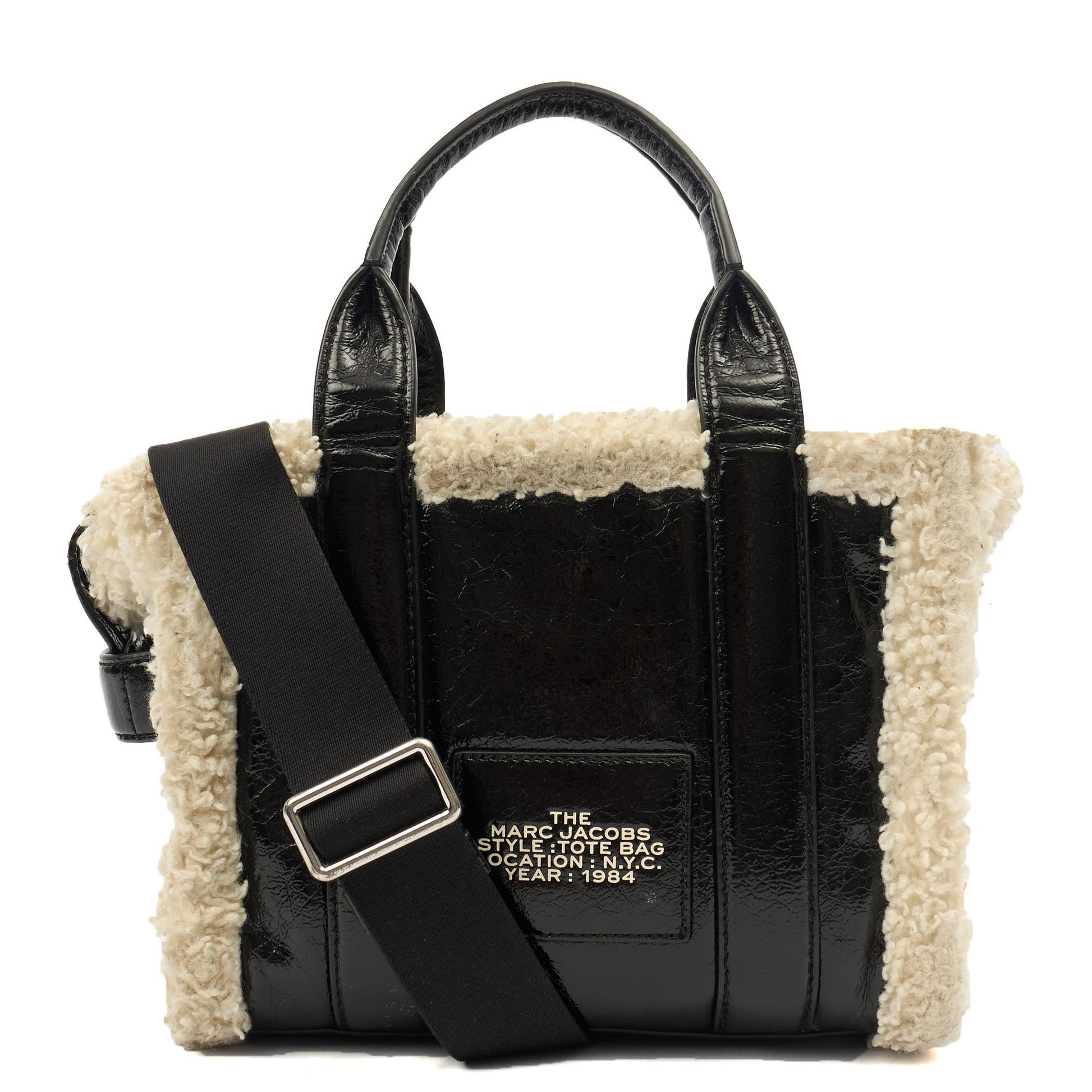 Marc Jacobs Tote The Tote Bag Nano in tonal black, Leather — Alternate View 18