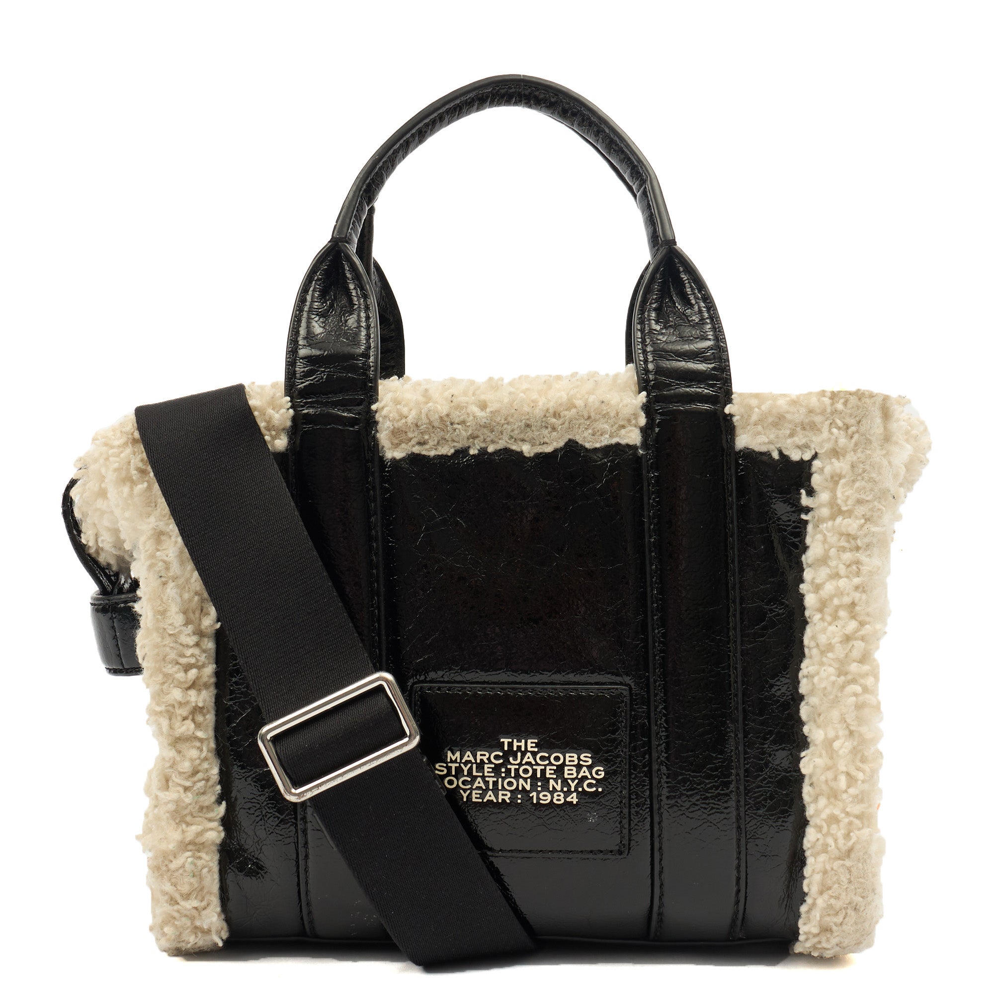 Marc Jacobs Tote The Tote Bag Nano in tonal black, Leather — Alternate View 11