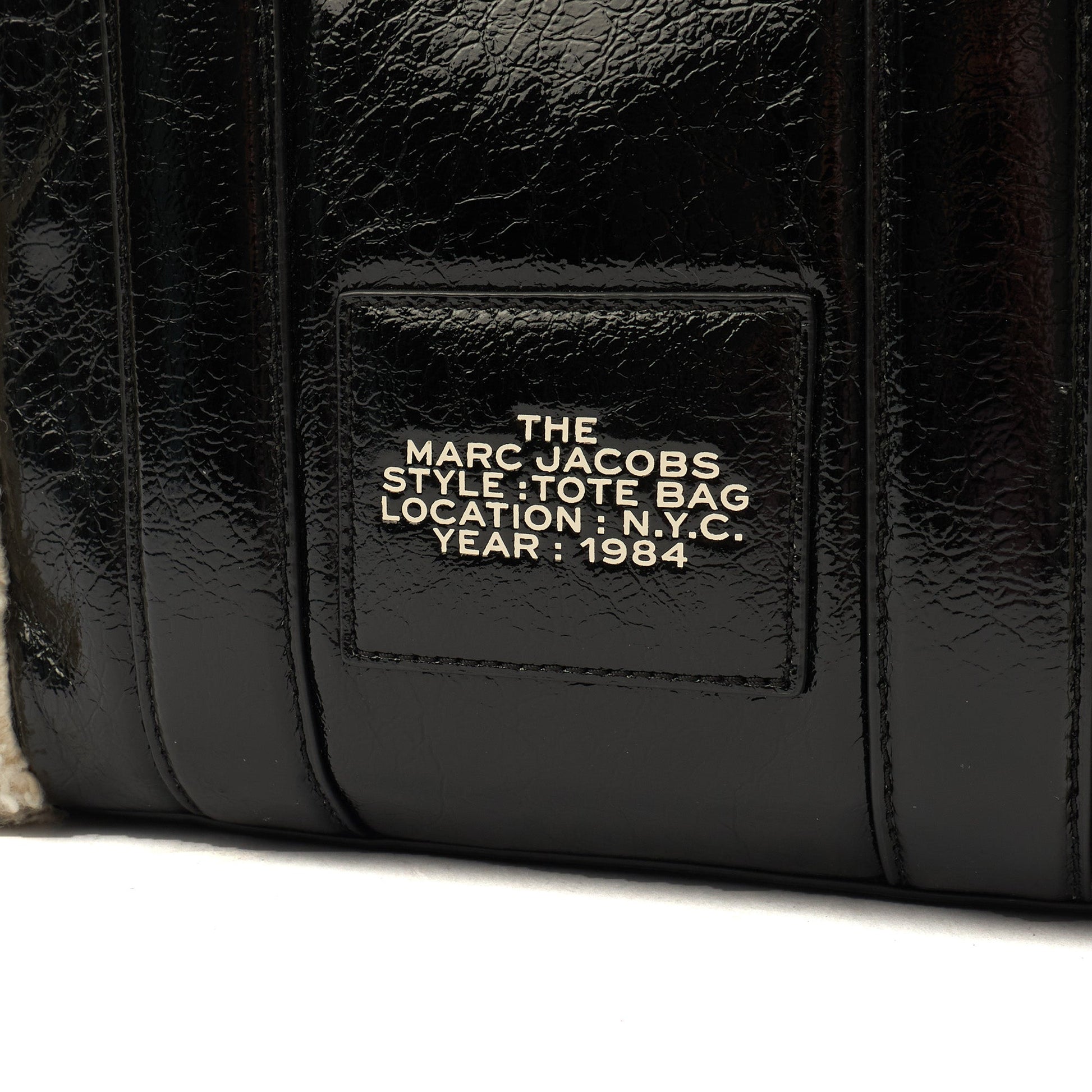Marc Jacobs Tote The Tote Bag Nano in tonal black, Leather — Alternate View 20