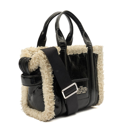 Marc Jacobs Tote The Tote Bag Nano in tonal black, Leather — Back View