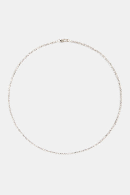 Cernucci 2.5mm Micro Tennis Chain — 16" — Top View