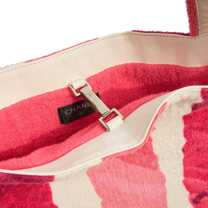 Chanel Tote Tote in Pink, Towel — Lifestyle View