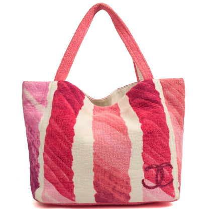 Chanel Tote Tote in Pink, Towel — Alternate View 8