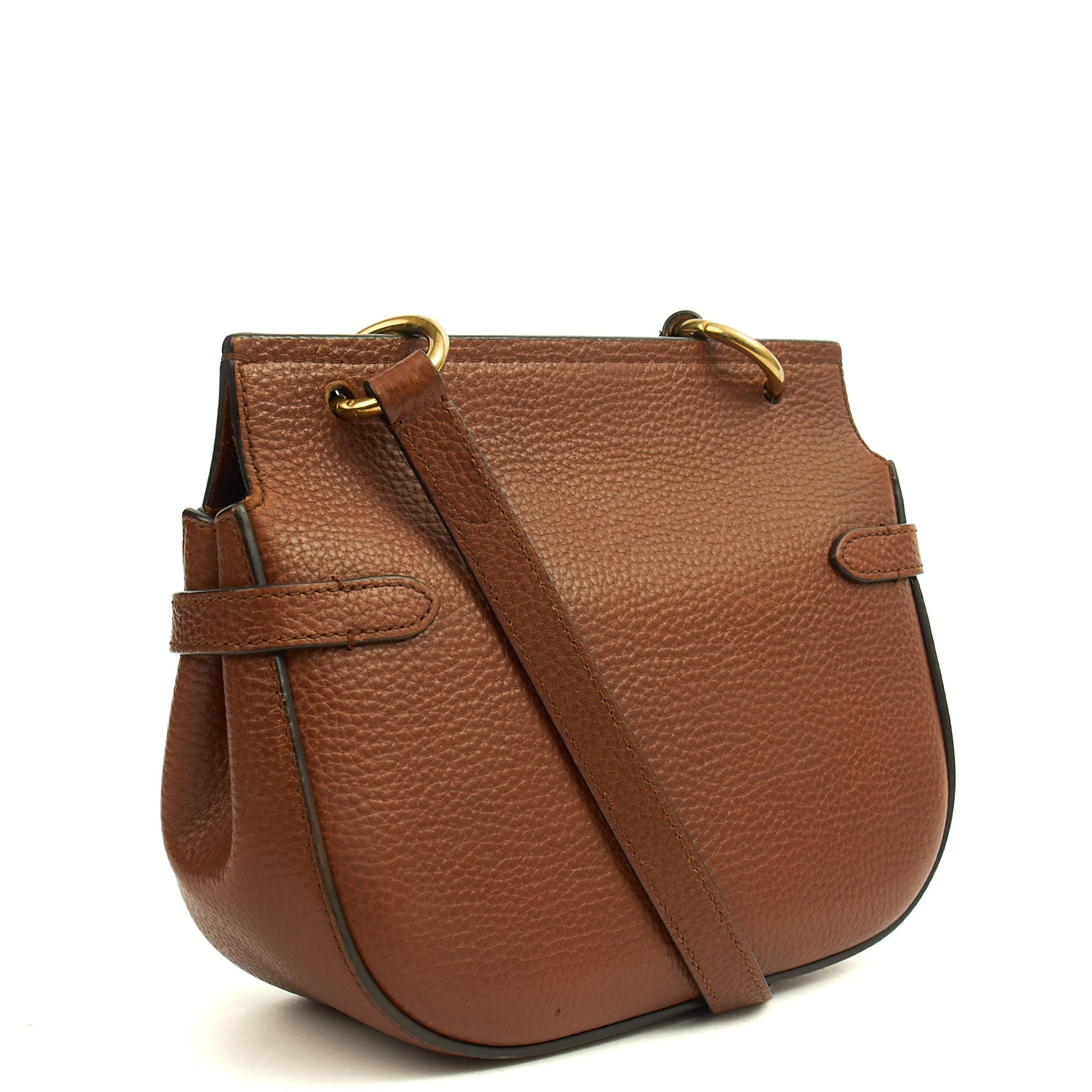 Mulberry Satchel Amberley Satchel - Mini in Oak, Leather — Side View