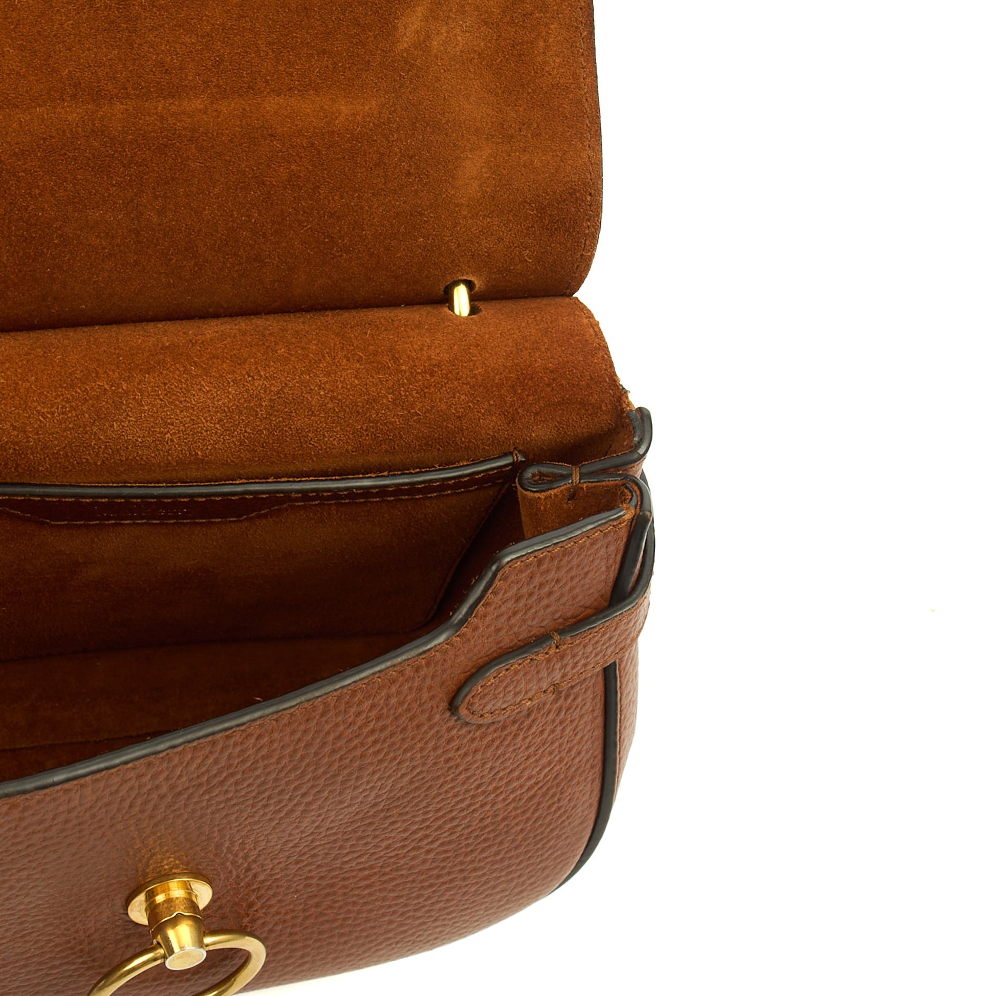 Mulberry Satchel Amberley Satchel - Mini in Oak, Leather — Detail View