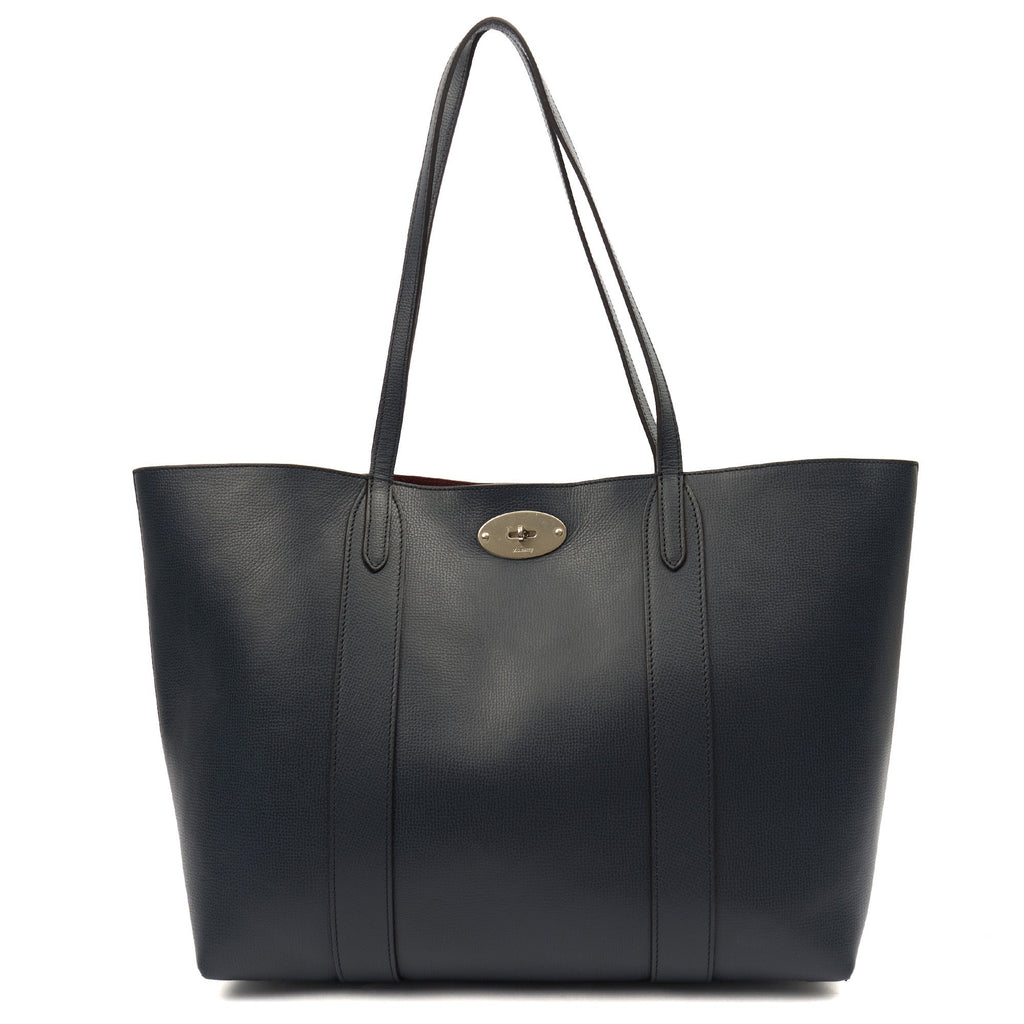 Mulberry Tote Bayswater Tote in Navy, Leather — Front View