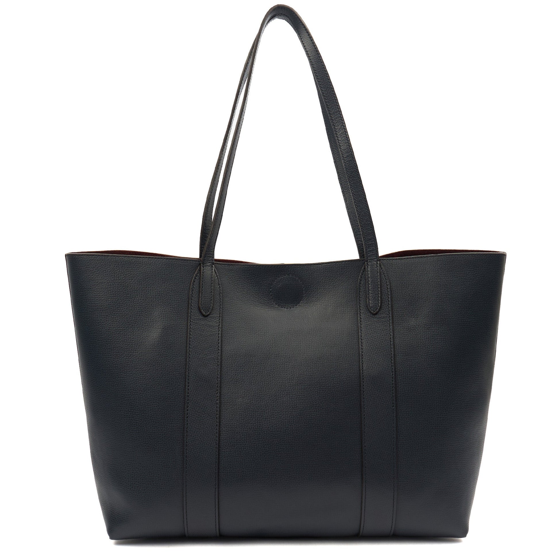 Mulberry Tote Bayswater Tote in Navy, Leather — Top View