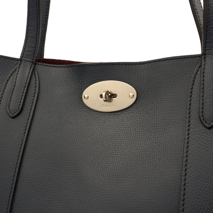 Mulberry Tote Bayswater Tote in Navy, Leather — Side View