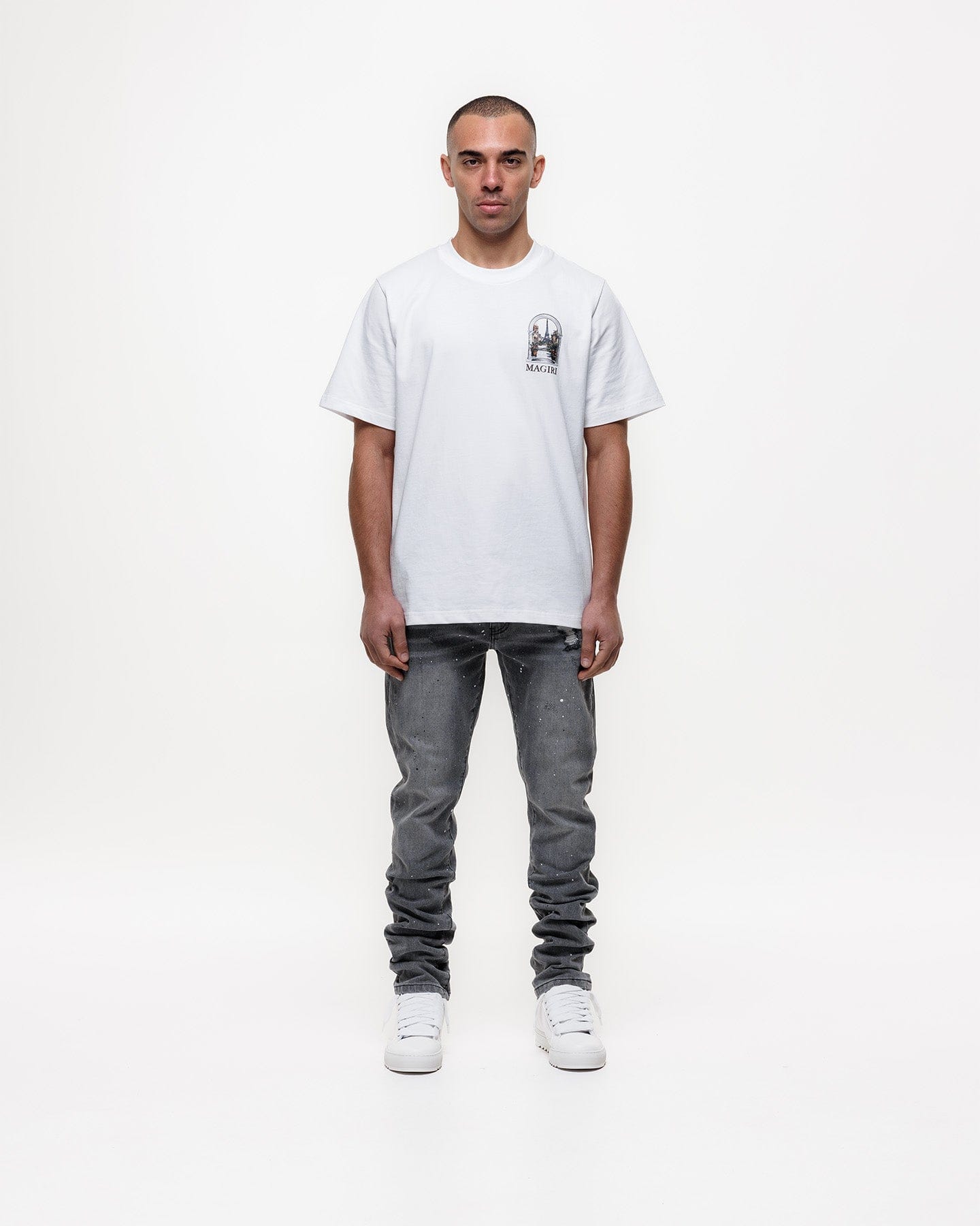 Magiri Acier Slim Jeans 'Grey' — Grey — Size 28 — Back View