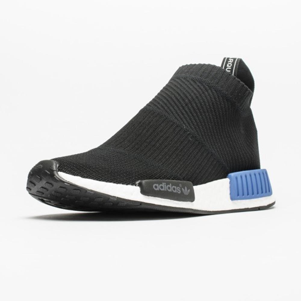 Adidas NMD_CS1 Primeknit Core Black-Lush Blue — UK 3.5 | EU 36 | US 4 — Top View