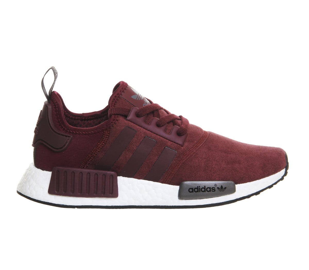 Adidas NMD_R1 Runner Suede W Maroon — UK 3.5 | EU 36 | US 4 — Detail View