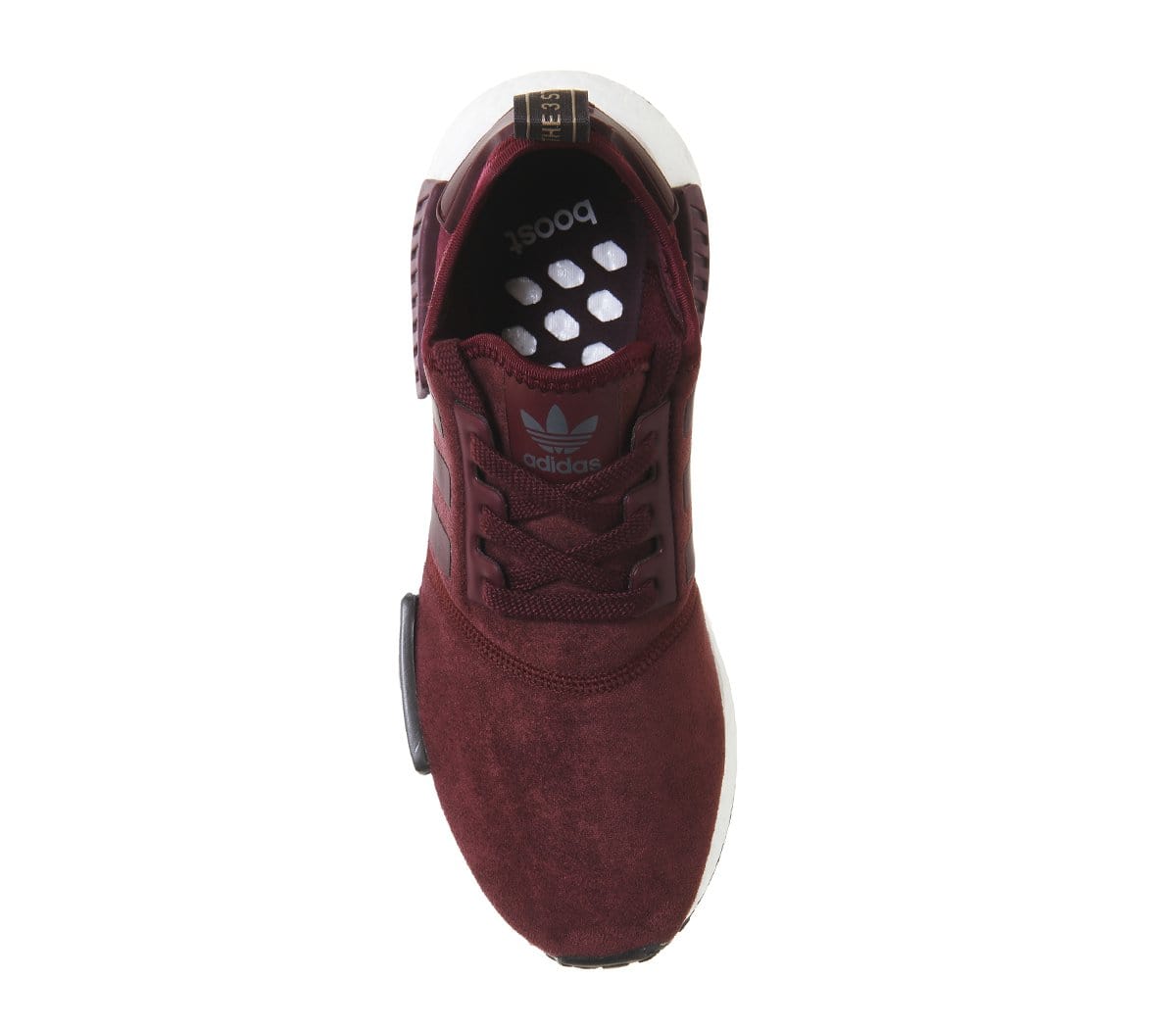 Adidas NMD_R1 Runner Suede W Maroon — UK 3.5 | EU 36 | US 4 — Side View