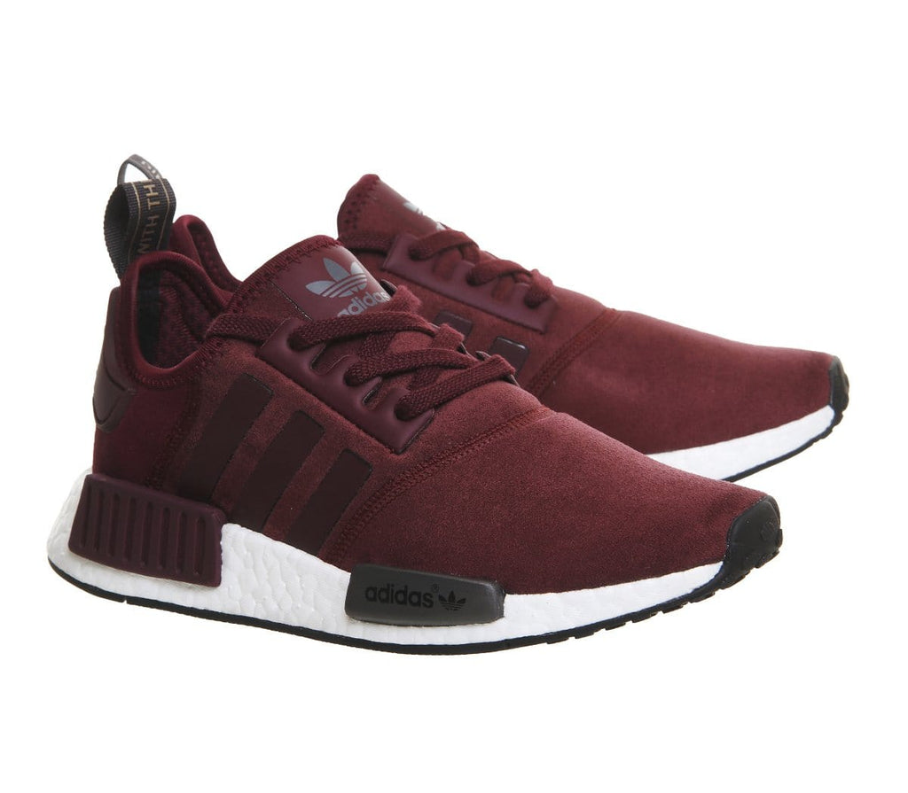 Adidas NMD_R1 Runner Suede W Maroon — UK 3.5 | EU 36 | US 4 — Lifestyle View