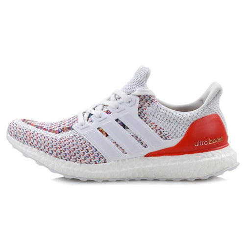 Adidas Ultra Boost Multicolor White-Red — UK 3.5 | EU 36 | US 4 — Front View