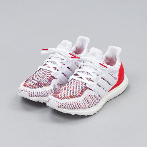 Adidas Ultra Boost Multicolor White-Red — UK 3.5 | EU 36 | US 4 — Side View