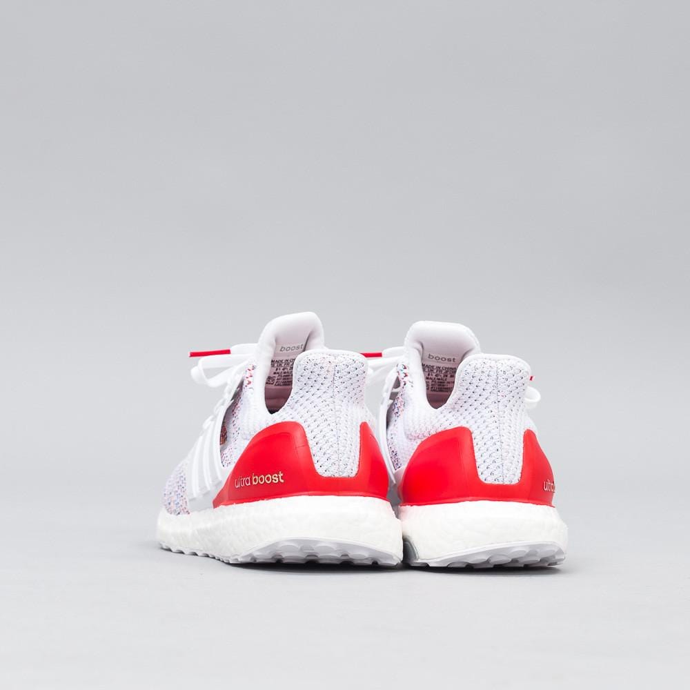 Adidas Ultra Boost Multicolor White-Red — UK 3.5 | EU 36 | US 4 — Back View