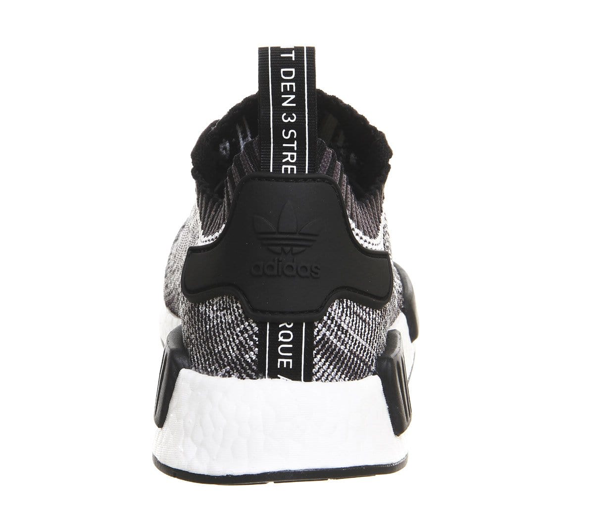 Adidas NMD Primeknit Black White — UK 3.5 | EU 36 | US 4 — Side View