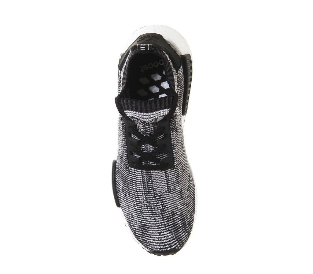 Adidas NMD Primeknit Black White — UK 3.5 | EU 36 | US 4 — Back View