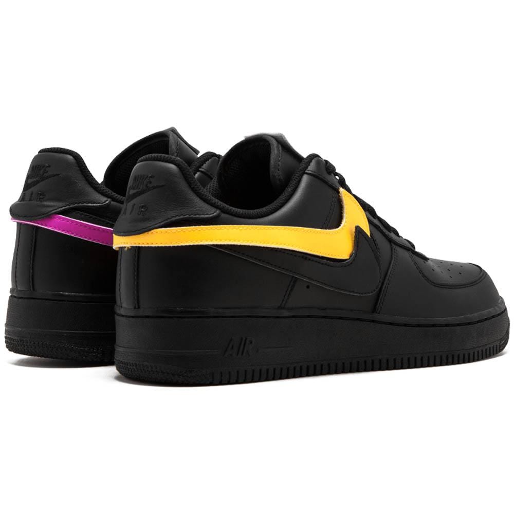 Nike Air Force 1 07 QS Velcro Black Swoosh Pack — UK 3 | EU 35.5 | US 3.5 — Back View