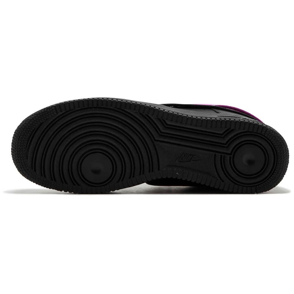 Nike Air Force 1 07 QS Velcro Black Swoosh Pack — UK 3 | EU 35.5 | US 3.5 — Detail View