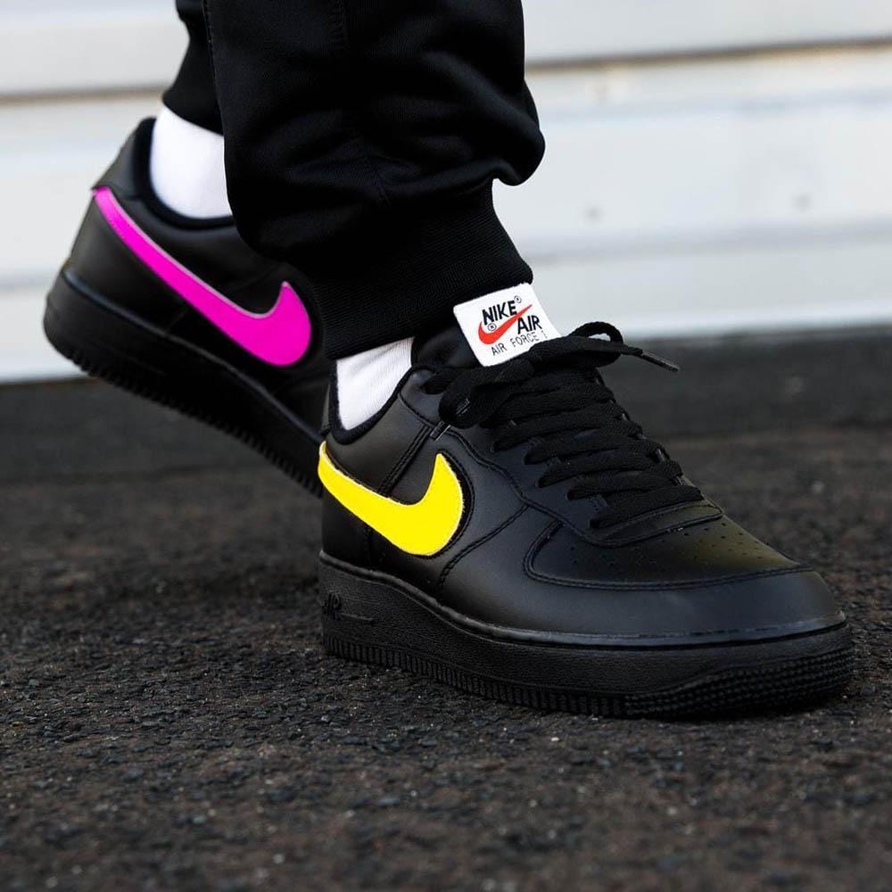 Nike Air Force 1 07 QS Velcro Black Swoosh Pack — UK 3 | EU 35.5 | US 3.5 — Alternate View 7