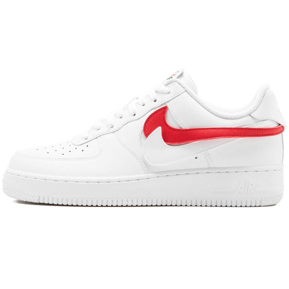 Nike Air Force 1 07 QS Velcro White Swoosh Pack — UK 3 | EU 35.5 | US 3.5 — Front View