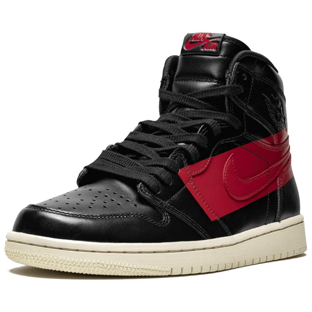 Air Jordan 1 Defiant Black Red — UK 3 | EU 35.5 | US 3.5 — Top View