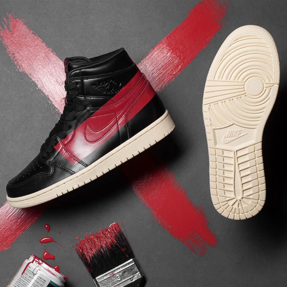 Air Jordan 1 Defiant Black Red — UK 3 | EU 35.5 | US 3.5 — Lifestyle View