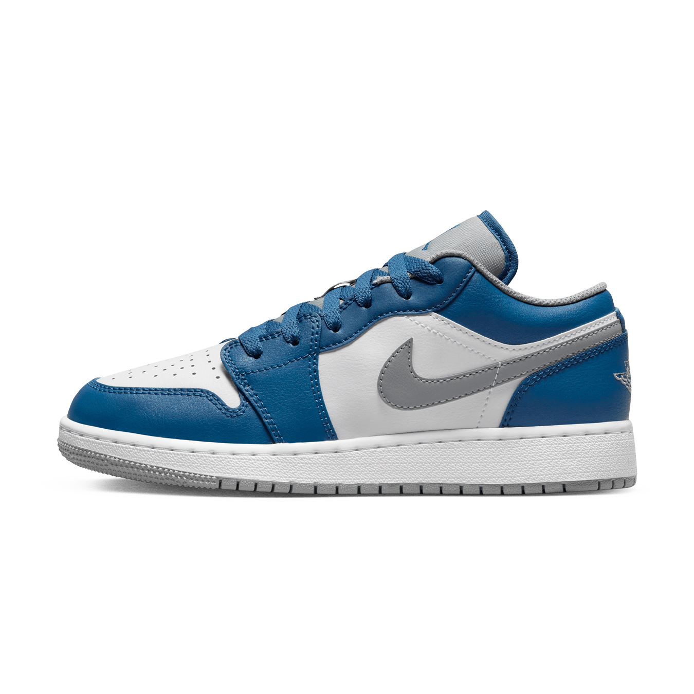 Air Jordan 1 Low GS 'True Blue' — UK 13.5 | EU 32 | US 1Y — Front View