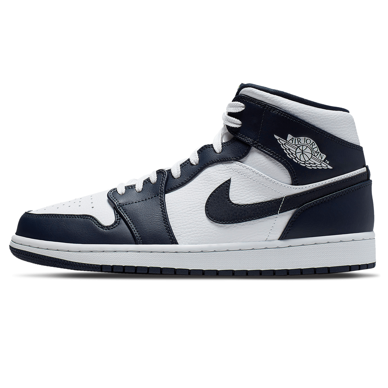 Air Jordan 1 Mid 'Obsidian' — UK 3 | EU 35.5 | US 3.5 — Front View
