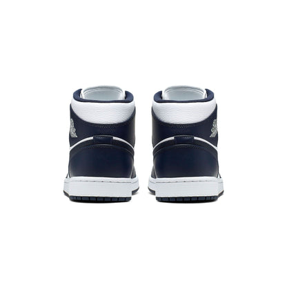 Air Jordan 1 Mid 'Obsidian' — UK 3 | EU 35.5 | US 3.5 — Top View