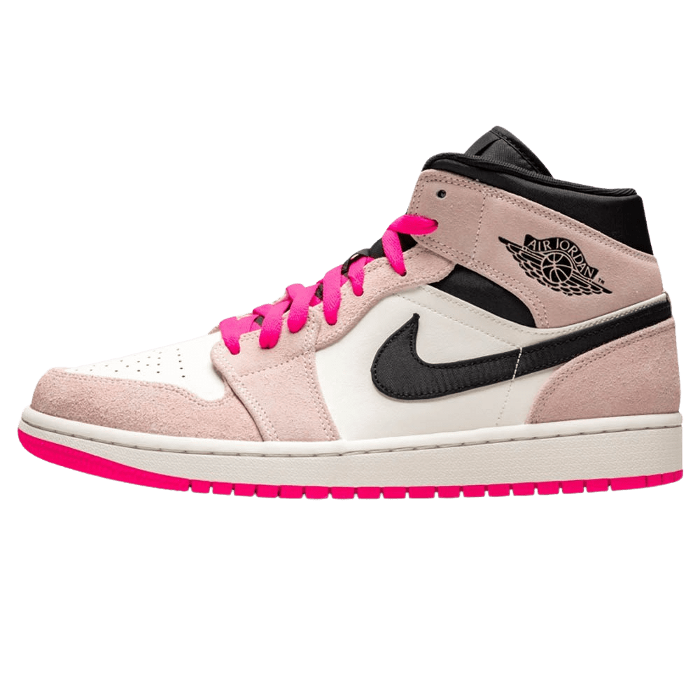 Air Jordan 1 Mid Hyper Pink — UK 3 | EU 35.5 | US 3.5 — Front View