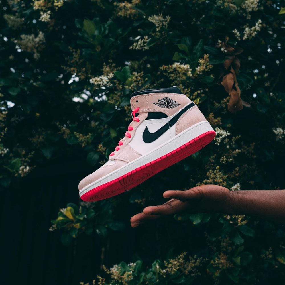 Air Jordan 1 Mid Hyper Pink — UK 3 | EU 35.5 | US 3.5 — Lifestyle View