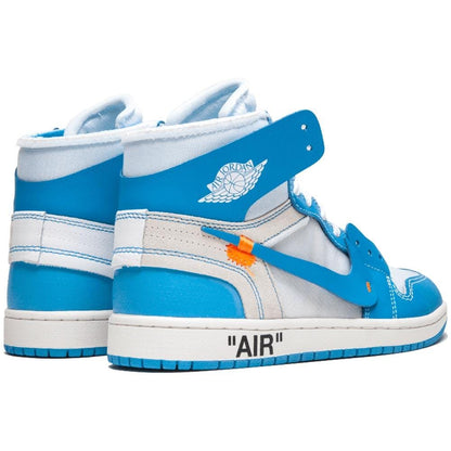 Off-White x Air Jordan 1 NRG UNC The Ten — UK 3 | EU 35.5 | US 3.5 — Back View