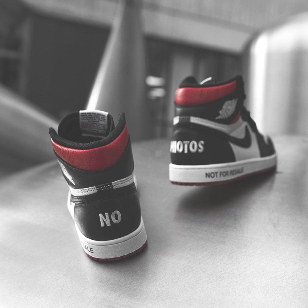 Air Jordan 1 Not For Resale Sail Black — UK 3 | EU 35.5 | US 3.5 — Lifestyle View