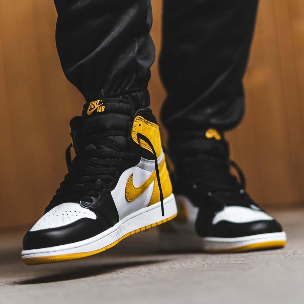 Air Jordan 1 Retro High OG "Yellow Ochre" — UK 3 | EU 35.5 | US 3.5 — Back View