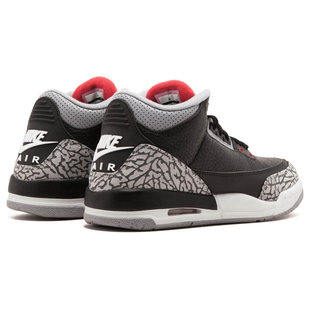 Air Jordan 3 Retro OG GS 'Black Cement' 2018 — UK 13.5 | EU 32 | US 1Y — Back View