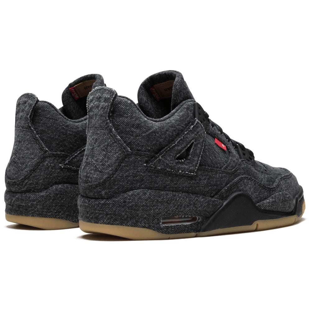 Levis x Nike Air Jordan 4 GS Black — UK 13.5 | EU 32 | US 1Y — Top View