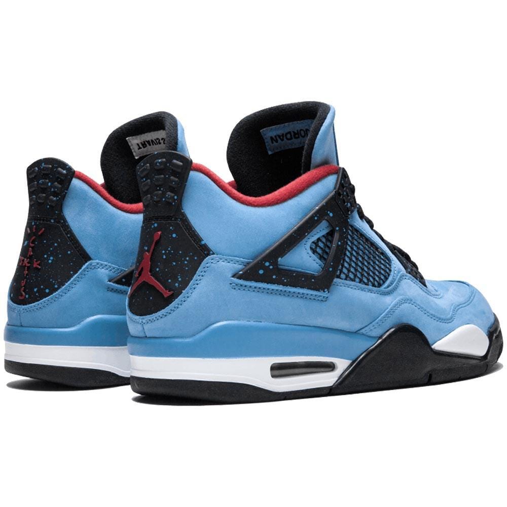 Travis Scott x Air Jordan 4 Houston Oilers Cactus Jack — UK 3 | EU 35.5 | US 3.5 — Back View