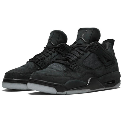 KAWS x Air Jordan 4 Retro Black — UK 3 | EU 35.5 | US 3.5 — Side View